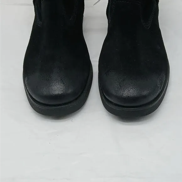 UGG Josefene Cuff Ankle Boots Womens 5.5 Black Suede Grunge Gorpcore Whimsygoth