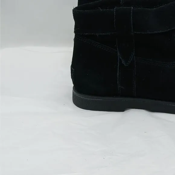 UGG Josefene Cuff Ankle Boots Womens 5.5 Black Suede Grunge Gorpcore Whimsygoth