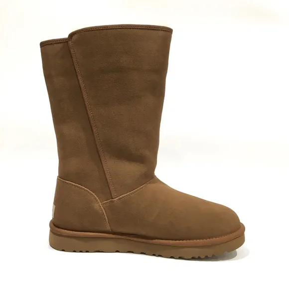UGG KLEA BUCKLE BOOTS -CHESTNUT SUEDE / SHEEPSKIN TRIM -US 11 -NEW