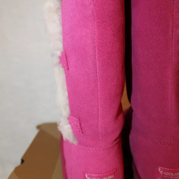 UGG KOOLABURRA KENSLEI SUEDE‎ FUR BOOTS NEW! PINK