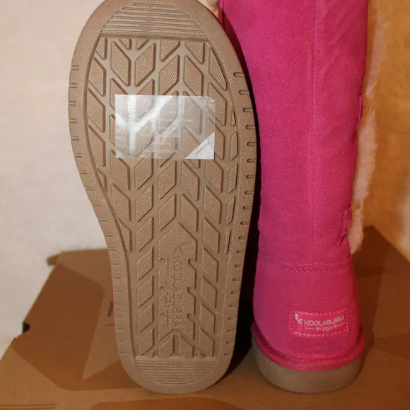 UGG KOOLABURRA KENSLEI SUEDE‎ FUR BOOTS NEW! PINK