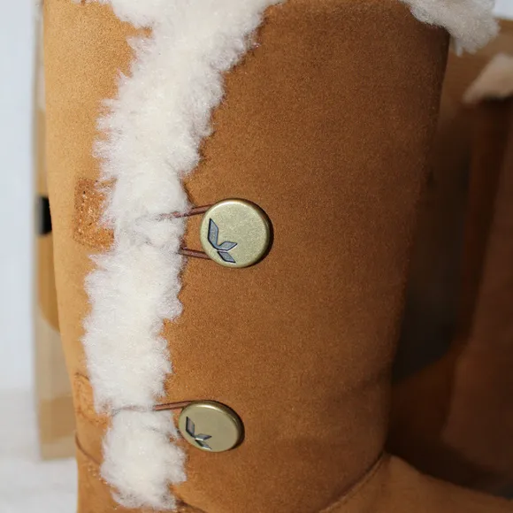 UGG‎ KOOLABURRA SUEDE FUR TALL BOOTS CHESTNUT