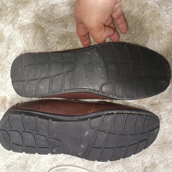 UGG Men's Brown Leather Loafers