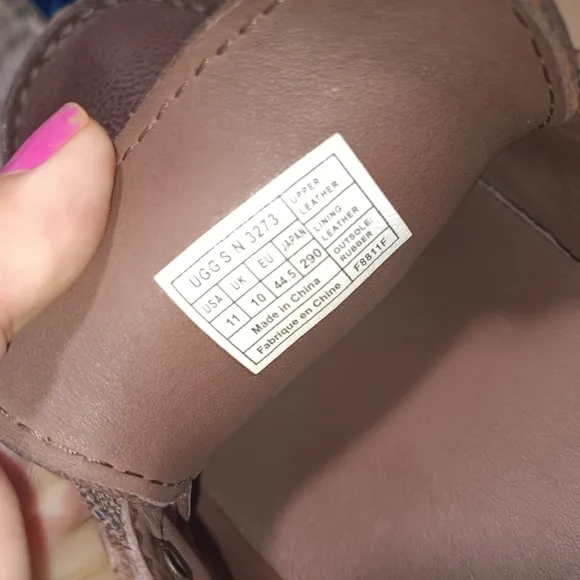 UGG Men's Brown Leather Loafers