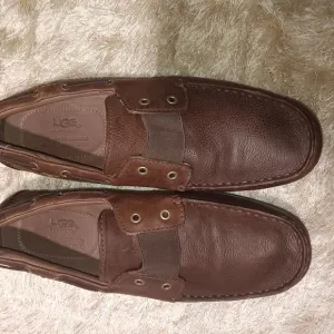UGG Men's Brown Leather Loafers