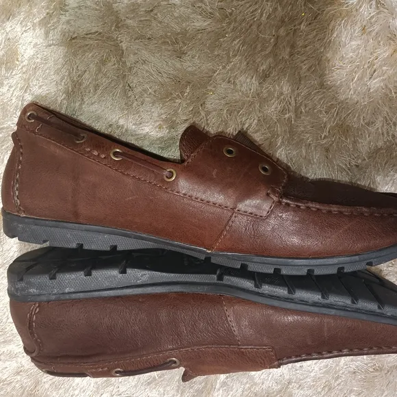 UGG Men's Brown Leather Loafers