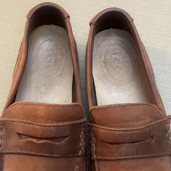 UGG Mens Brown Tan Suede Leather Loafers Size 8