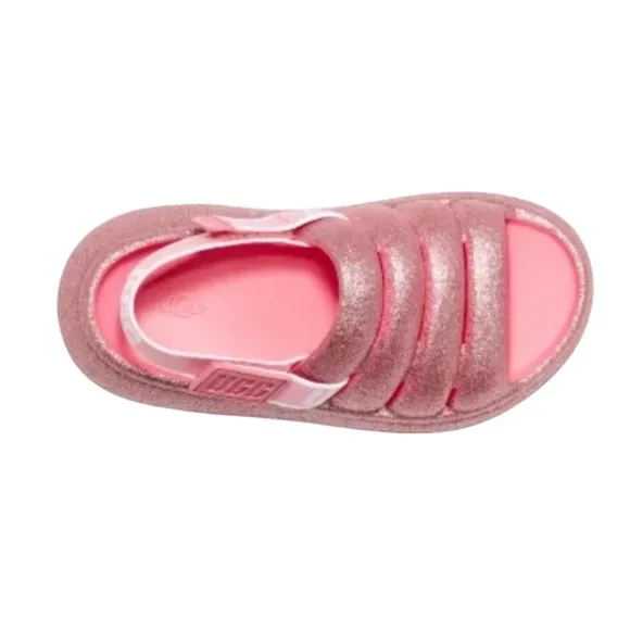 UGG Sport Yeah Pink Glitter Sandals
