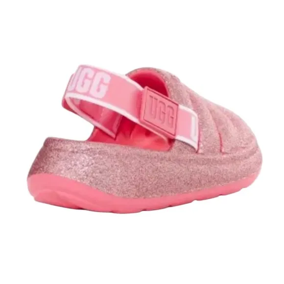 UGG Sport Yeah Pink Glitter Sandals