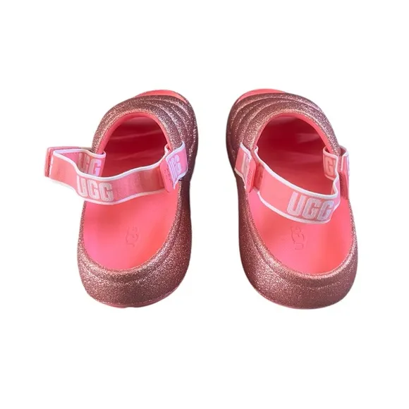 UGG Sport Yeah Pink Glitter Sandals