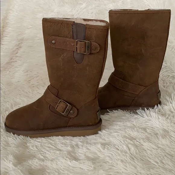 Ugg Sutter Brown Suede Leather Boots