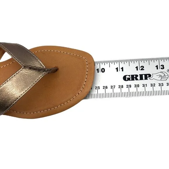 UGG Toulumne  Metallic Gold Women's Leather Flip Flop Sandals 1109656