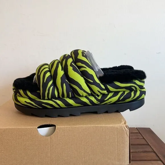UGG Maxi Puff Slide Tiger Print Sandals US Women Size 9/UK 7/EU 40(MSRP$130)