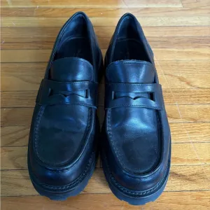 Vagabond Black Leather Loafers