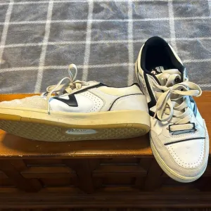 Van Serio Collection White and Black and Tan Sneakers