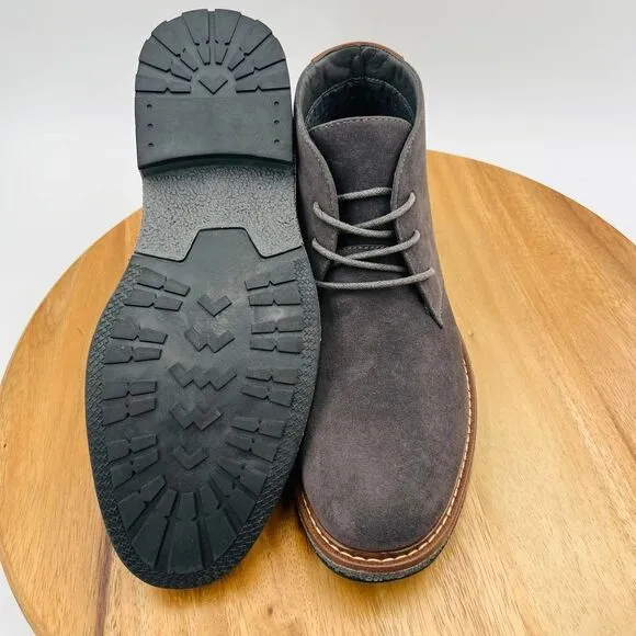 Vance Co. Orson Men’s Suede Chukka Boot In Dark Gray Size 10