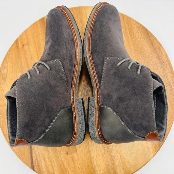 Vance Co. Orson Men’s Suede Chukka Boot In Dark Gray Size 10