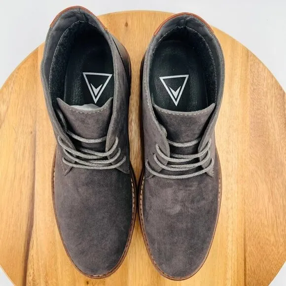 Vance Co. Orson Men’s Suede Chukka Boot In Dark Gray Size 10