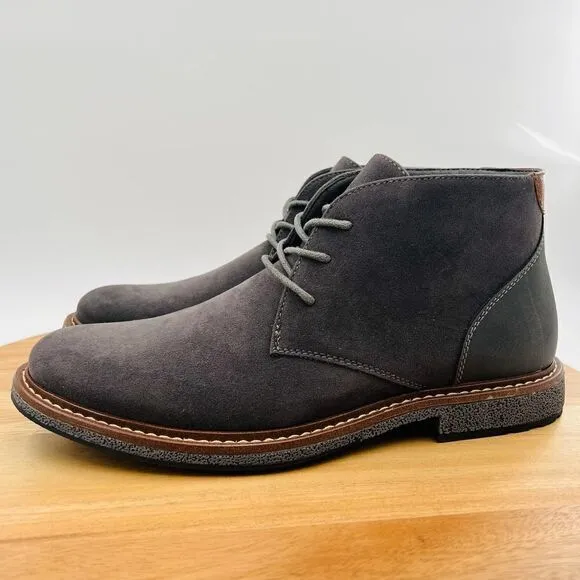 Vance Co. Orson Men’s Suede Chukka Boot In Dark Gray Size 10