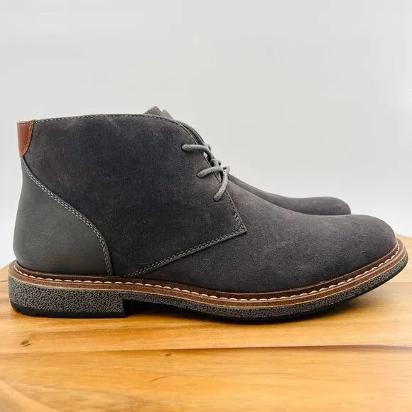 Vance Co. Orson Men’s Suede Chukka Boot In Dark Gray Size 10