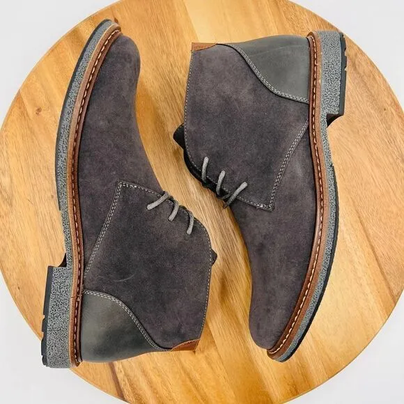Vance Co. Orson Men’s Suede Chukka Boot In Dark Gray Size 10
