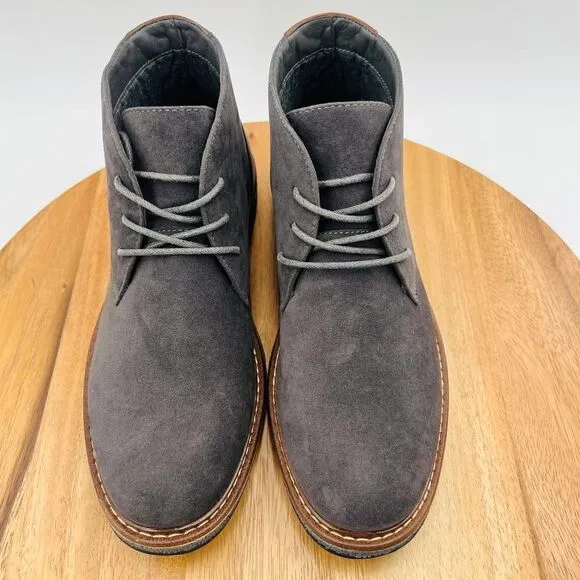 Vance Co. Orson Men’s Suede Chukka Boot In Dark Gray Size 10