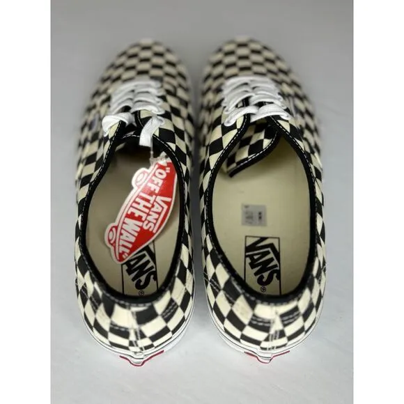 Vans Checkerboard Era UV Ink Sneakers‎ Men's Size 11 Canvas White Black