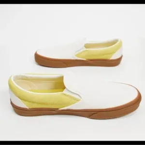 vans colorblock Yellow Slip-On Sneakers