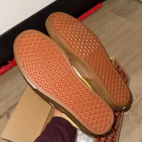 vans colorblock Yellow Slip-On Sneakers