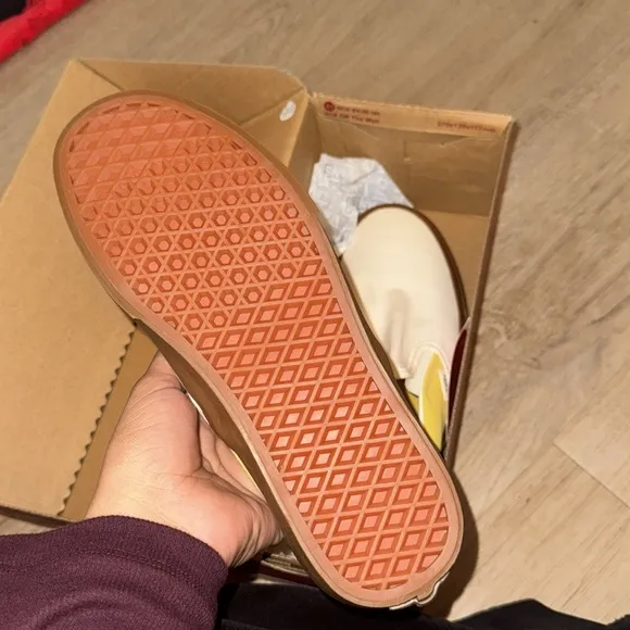 vans colorblock Yellow Slip-On Sneakers