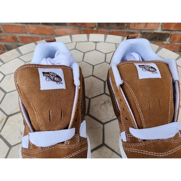 VANS Knu Skool OG 2023 MEN'S SNEAKERS Wheat Mega Check Brown Men's Size 13