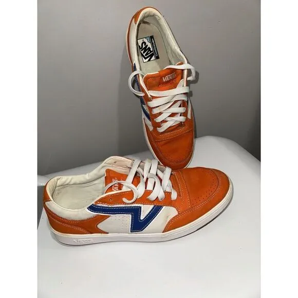 VANS Lowland CC Puffins Bill Orange White Blue Skateboarding Streetwear Men 12