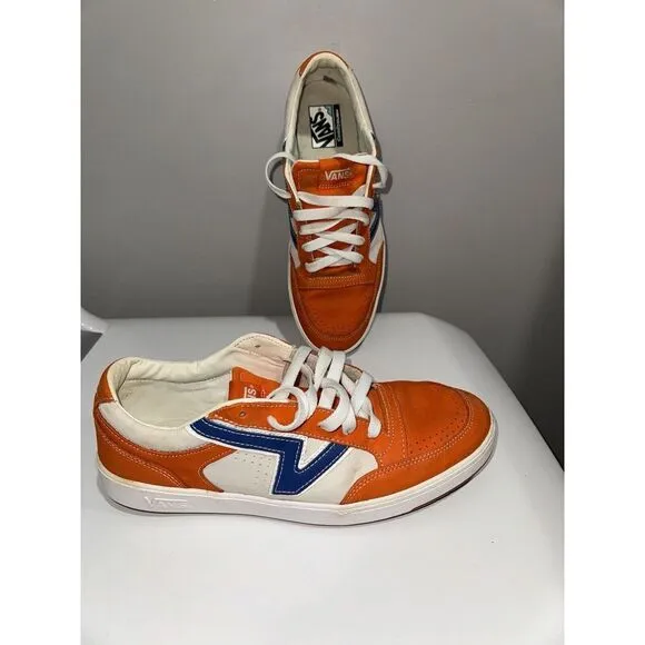 VANS Lowland CC Puffins Bill Orange White Blue Skateboarding Streetwear Men 12
