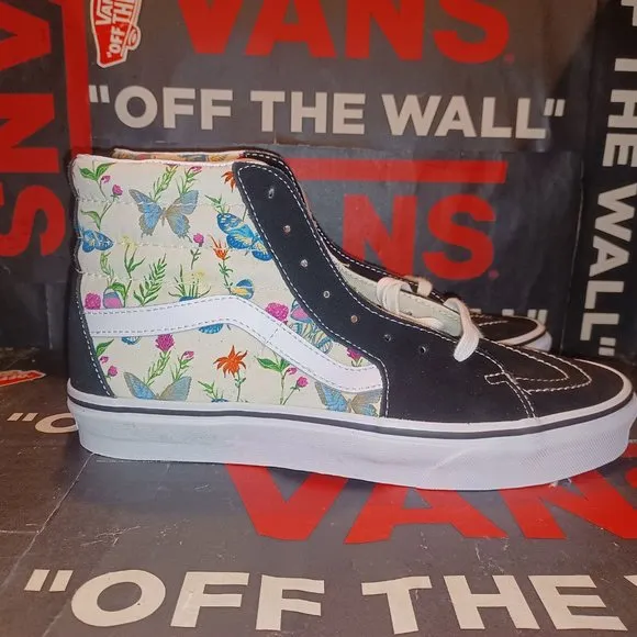 VANS Men's 4.5/ Women's 6 Sk8-Hi Butterfly Floral/Marshmallow VN0A5HXVUC0