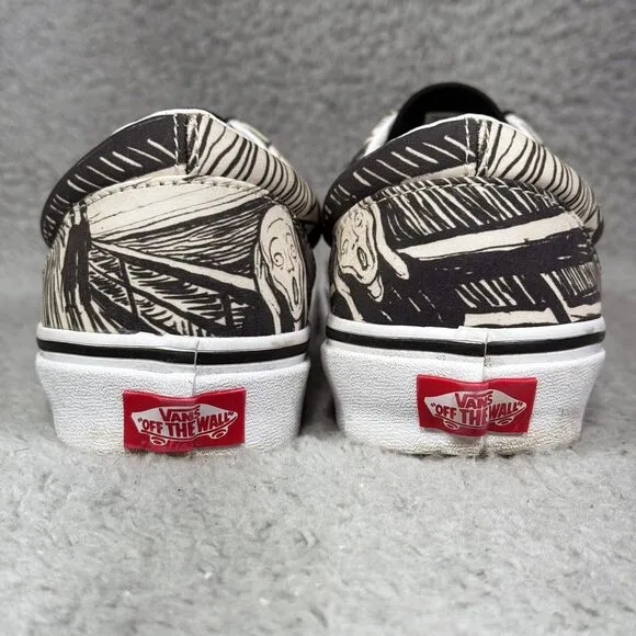 Vans MoMA x Era Edvard Munch's The Scream Womens Size 6.5 Sneakers Shoes Black