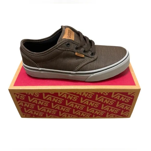 VANS Off The Wall 4200299624 Kids sneakers, Brown Color, Size 3.5