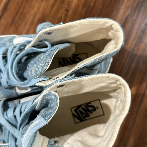 Vans Off the Wall High Top Tie dye Denim Sneakers M8/W9.5