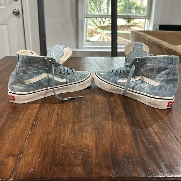 Vans Off the Wall High Top Tie dye Denim Sneakers M8/W9.5