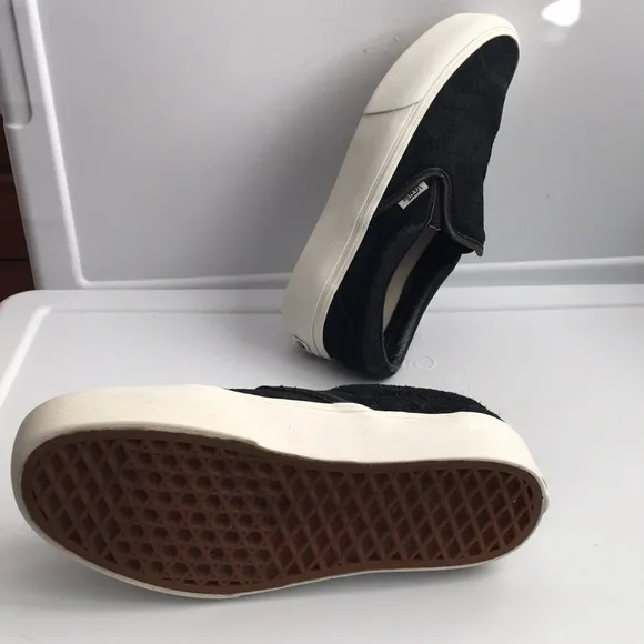 Vans off the wall leather croc suede loafers slip ons platforms