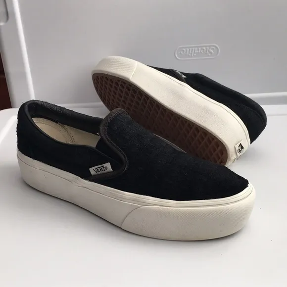 Vans off the wall leather croc suede loafers slip ons platforms