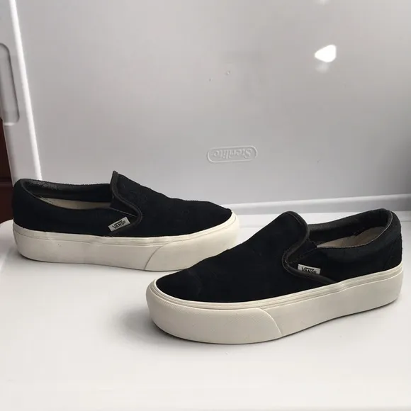 Vans off the wall leather croc suede loafers slip ons platforms