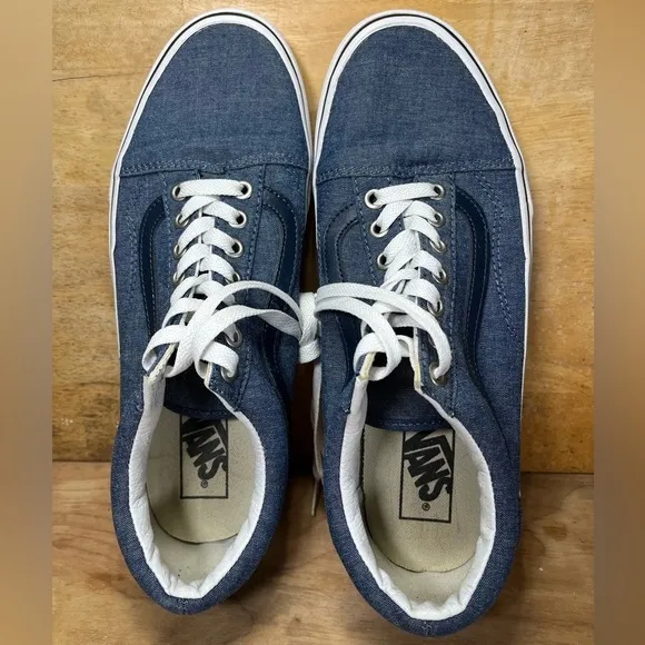 Vans Old Skool Low Mens Size 9 Shoes Sneakers Blue