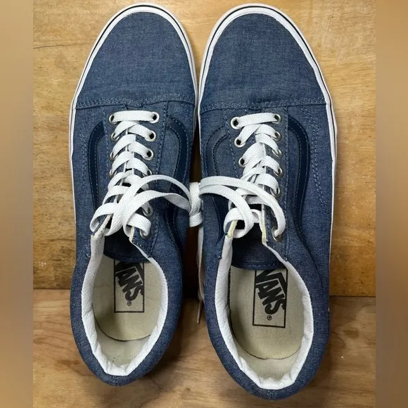 Vans Old Skool Low Womens Size 10.5 Shoes Sneakers Blue