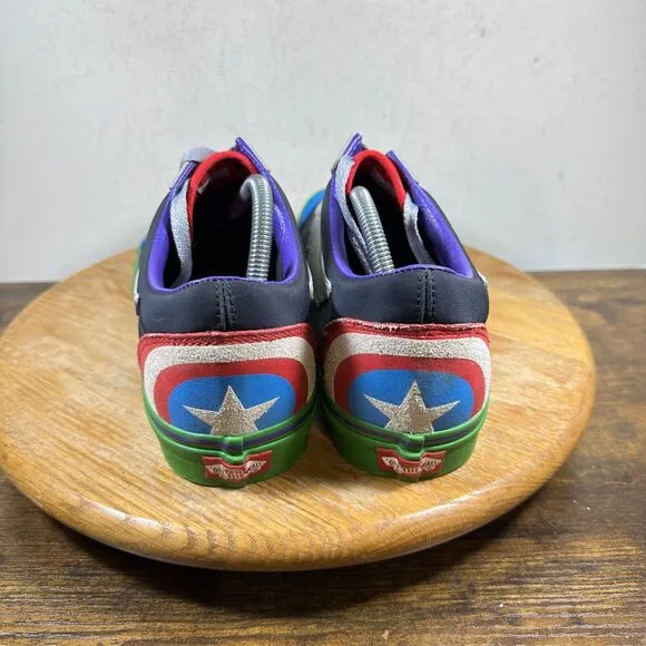 Vans Old Skool Marvel What The Avengers Men's Size 12 Shoe Sneakers Black Green‎