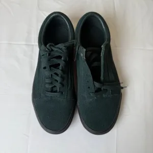 Vans Old Skool Sneakers Darkest Spruce Suede &amp; Black Outsole Mens 5.5 / Womens 7