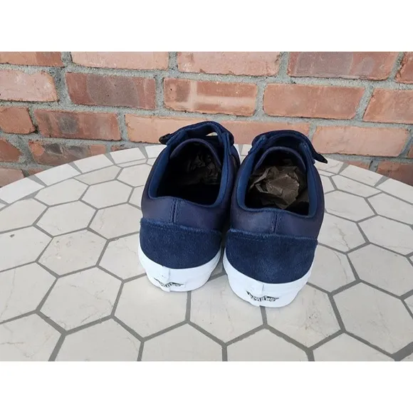 VANS Old Skool V Surplus Nylon Mens Sz 7.5 Dress Blues Navy White Luxury Rare
