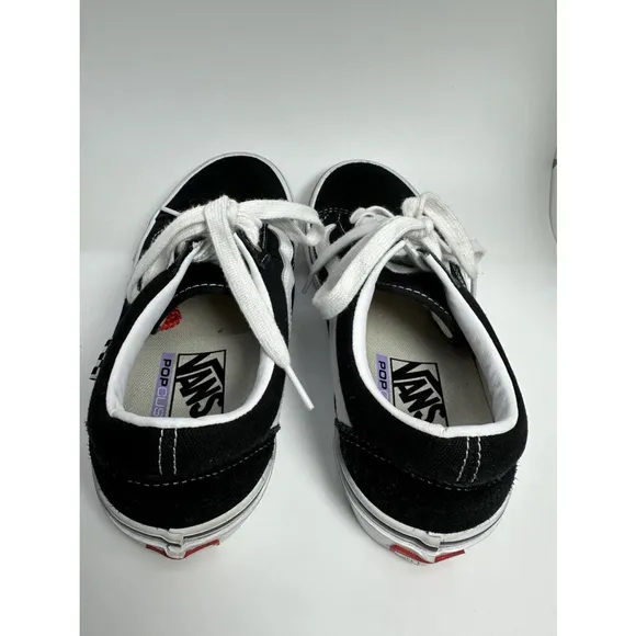 Vans Pop Cush Black Off The Wall‎ Skateboard Shoe Men’s Size 6.5 500714 EUC