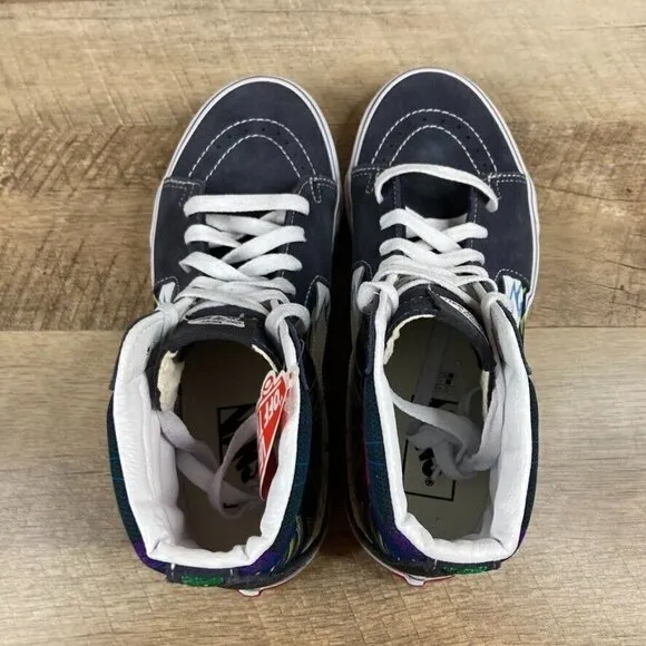 VANS SK8-Hi Brainworks Dark Navy Sneakers Shoes Women's Sz 8.5 Men's Sz 7 NEW