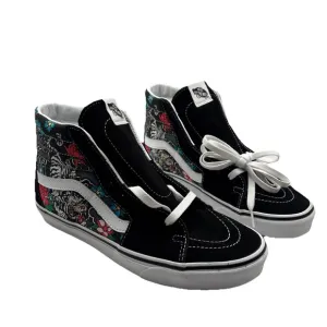 Vans SK8-Hi Tiger Floral Mens Size 9.5 M - White Skateboarding Casual Sneakers