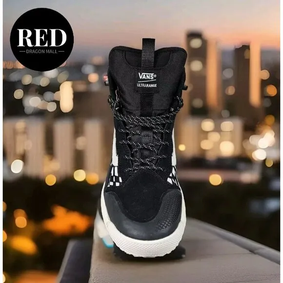 Vans UltraRange EXO Hi GORE-TEX® MTE-2 Black Warped Check Sneakers - Men’s Sz 11